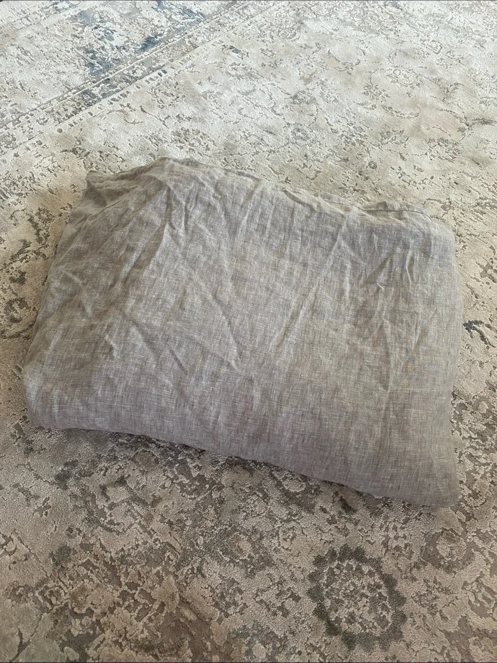 Pottery Barn Belgian Flax King Duvet Cover